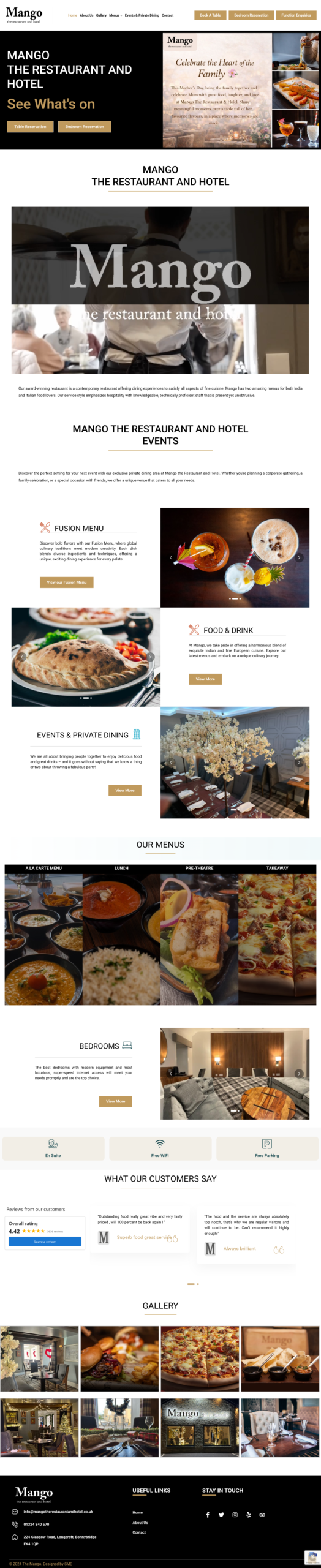 Bell Bottom Eatery website screenshot